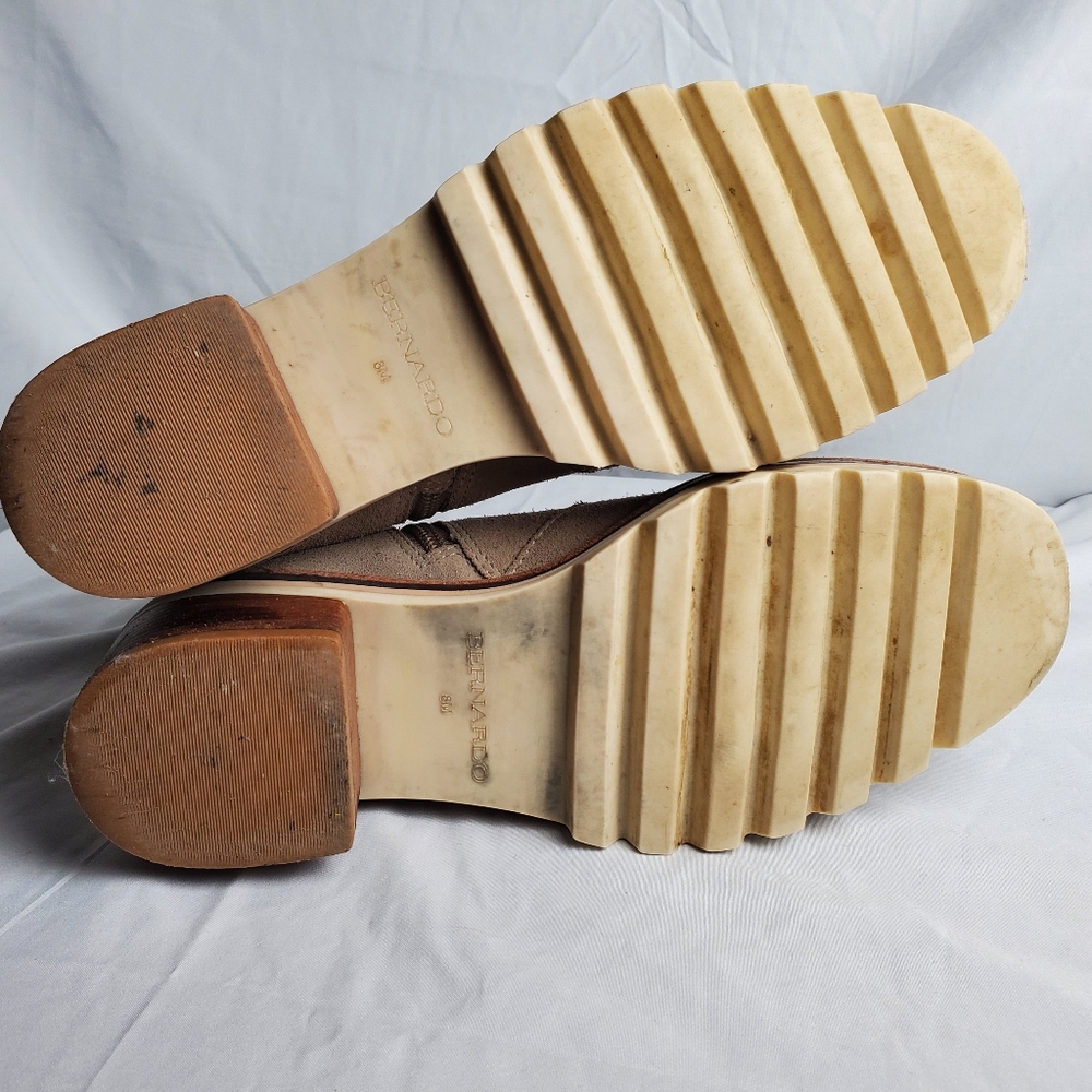 Anthropologie Bernardo Scout Suede Buckle Booties 8M - Picture 6 of 16